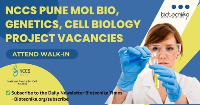 NCCS Pune Mol Bio Job