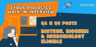 Zydus Biologics Walk-In-Interview