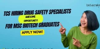 TCS Drug Safety Job