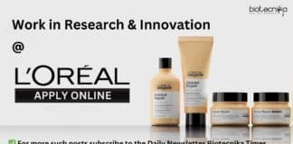 L'Oreal Research & Innovation Job