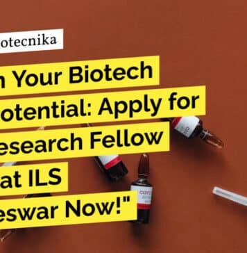 "Unleash Your Biotech Career Potential: Apply for Junior Research Fellow Position at ILS Bhubaneswar Now!"