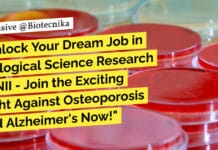 "Unlock Your Dream Job in Biological Science Research at NII - Join the Exciting Fight Against Osteoporosis and Alzheimer's Now!"