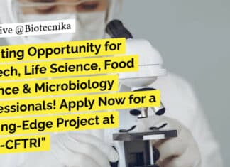 "Exciting Opportunity for Biotech, Life Science, Food Science & Microbiology Professionals! Apply Now for a Cutting-Edge Project at CSIR-CFTRI"