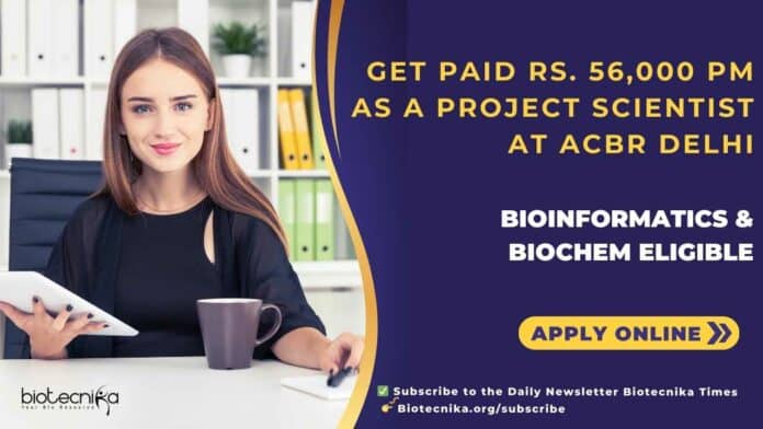 ACBR Delhi Bioinformatics Jobs