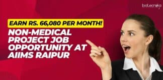 AIIMS Raipur Non-Medical Project Job
