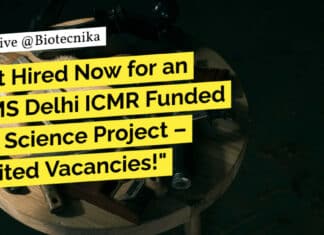 "Get Hired Now for an AIIMS Delhi ICMR Funded Life Science Project – Limited Vacancies!"
