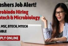 Aurobindo Pharma Freshers Job
