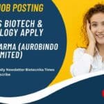 Aurobindo Pharma Freshers Jobs New