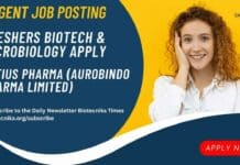 Aurobindo Pharma Freshers Jobs New