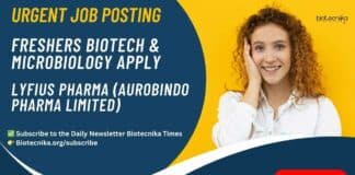 Aurobindo Pharma Freshers Jobs New