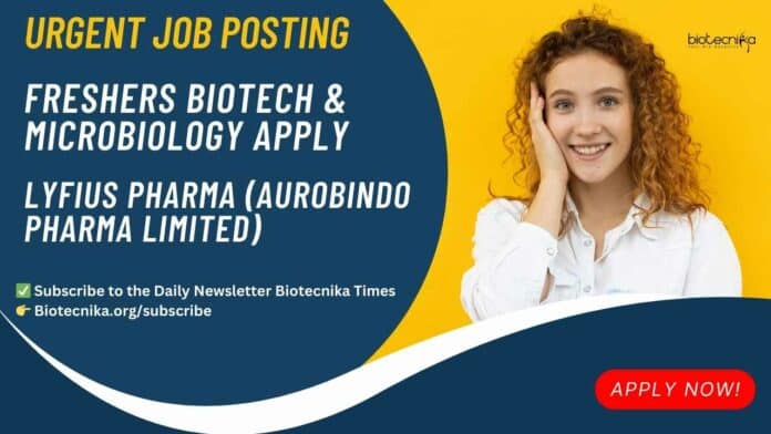 Aurobindo Pharma Freshers Jobs New