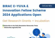 BIRAC E-YUVA & Innovation Fellow