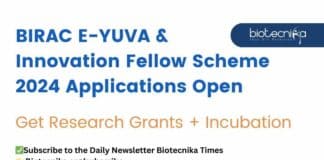 BIRAC E-YUVA & Innovation Fellow