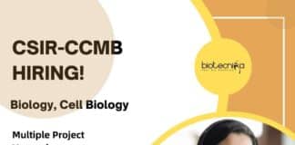 CSIR-CCMB Biology Jobs 2024