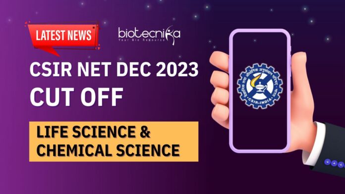 CSIR NET Dec 2023 Cut off