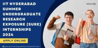 IIT Hyderabad SURE Internships 2024