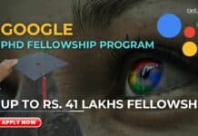 Google PhD Fellowship 2024