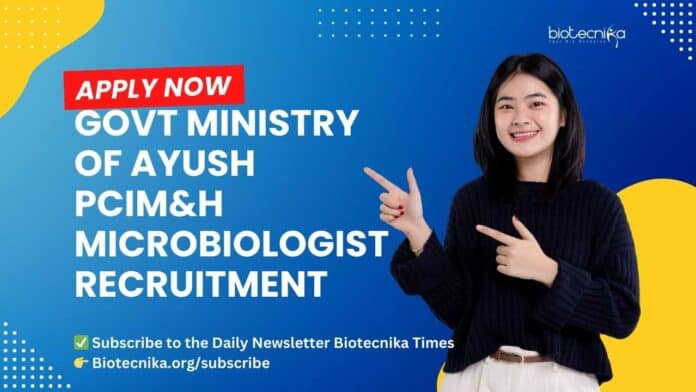 Govt PCIM&H Microbiologist Recruitment