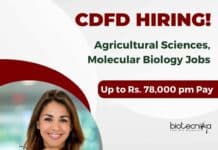 CDFD Molecular Biology Jobs