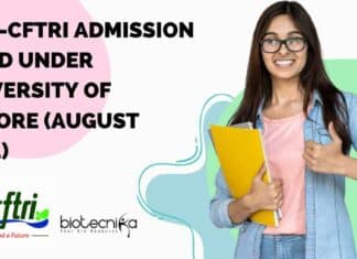 CSIR-CFTRI Admission – PhD Under University of Mysore (August 2024)