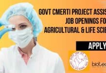 Govt CMERTI Project Assistant Job