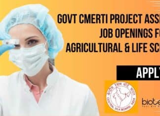 Govt CMERTI Project Assistant Job
