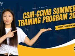 CSIR-CCMB Summer Training Program 2024