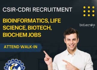 CSIR-CDRI Bioinformatics Vacancies