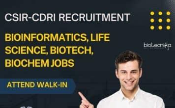 CSIR-CDRI Bioinformatics Vacancies
