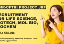 CSIR-CFTRI Project JRF Recruitment