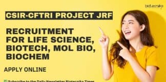 CSIR-CFTRI Project JRF Recruitment