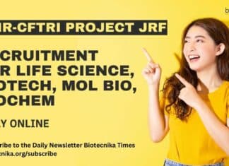 CSIR-CFTRI Project JRF Recruitment