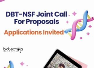 DBT-NSF Joint Call For Proposals