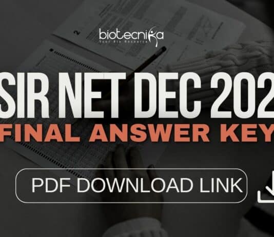 Download CSIR NET Dec 2023 Final Answer key.