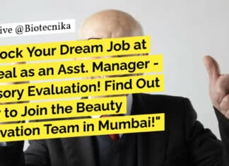 "Unlock Your Dream Job at L'Oreal as an Asst. Manager - Sensory Evaluation! Find Out How to Join the Beauty Innovation Team in Mumbai!"