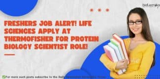 Freshers Jobs Life Sciences at ThermoFisher