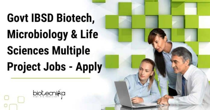 Govt IBSD Project Vacancies