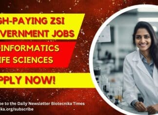 Govt ZSI Bioinformatics Job