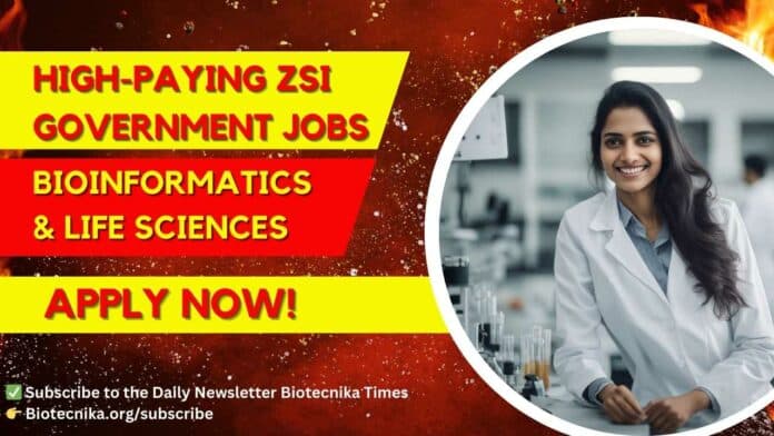 Govt ZSI Bioinformatics Job