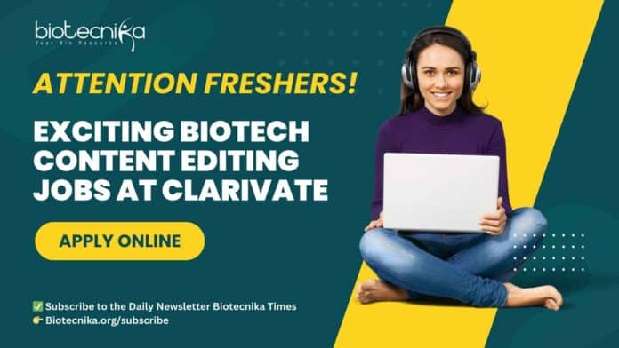 Freshers Biotech Content Editing