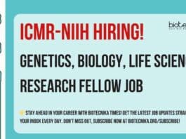 ICMR-NIIH Genetics Job