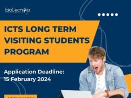 ICTS LONG TERM VISITING STUDENTS PROGRAM