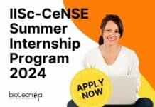 IISc-CeNSE Summer Internship 2024