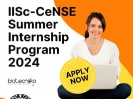 IISc-CeNSE Summer Internship 2024