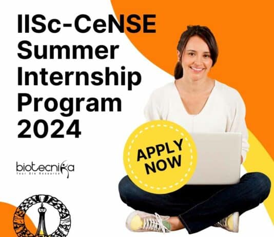IISc-CeNSE Summer Internship 2024