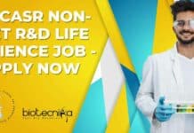 JNCASR Non-NET R&D Life Science Job - Apply Now