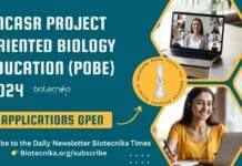 JNCASR POBE 2024 Applications