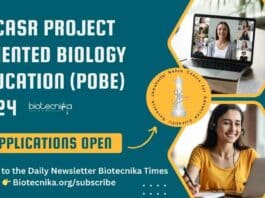 JNCASR POBE 2024 Applications