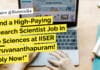 Land a High-Paying Research Scientist Job in Life Sciences at IISER Thiruvananthapuram! Apply Now! "Land a High-Paying Research Scientist Job in Life Sciences at IISER Thiruvananthapuram! Apply Now!"