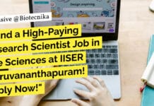 "Land a High-Paying Research Scientist Job in Life Sciences at IISER Thiruvananthapuram! Apply Now!"